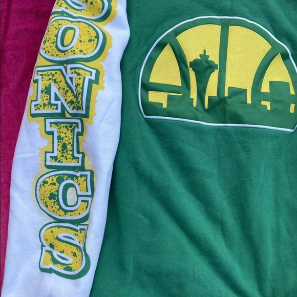 Mitchell And Ness Seattle Super Sonics Sweater - Picture 2 of 6